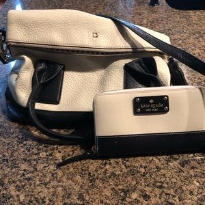 Kate Spade Black and Cream purse